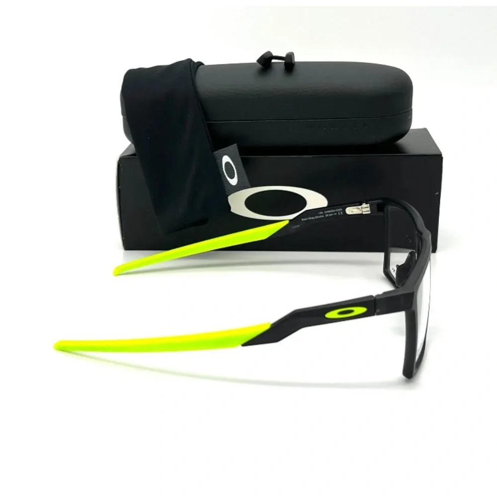 OAKLEY FUTURITY OX8052-0255 Stain Gray Smoke / Demo Lens 55mm Eyeglasses - Picture 3 of 4